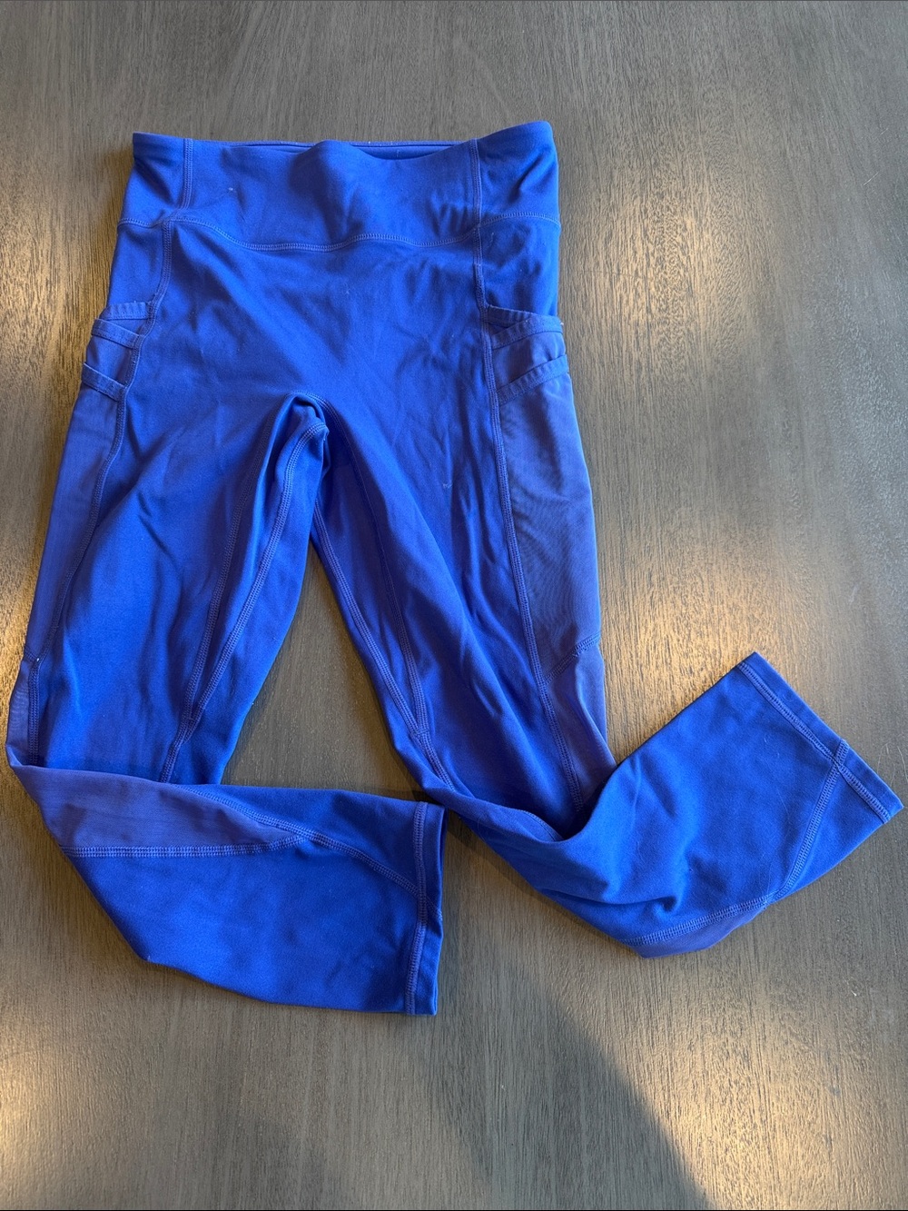 Fabletics High-Rise Performance Leggings in Bright Blue